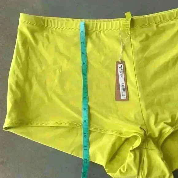SKIMS NWT Citrus Recycled Swim Cut Out Mid Waist Boyshorts Size 4X - Picture 7 of 11